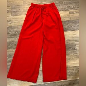 Double Zero Scarlet wide leg pants. Size S